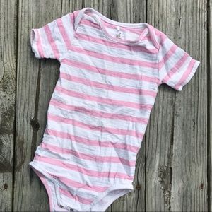 Aden + Anais Pink stripe bodysuit